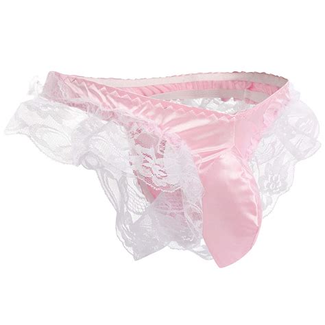 crossdress thong|Satin Lace Sissy Thong – S.